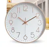 Zegary ścienne Nordic Minimalizm Klasyczny zegar ścienny 30 cm Skala stereo szklana plastikowa Mute Nowoczesna design zawiesić Zegary salon dekoracja domu 230310