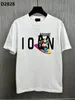 D2 DSQアイコンGGメンズTシャツ2023新しいメンズデザイナーTシャツイタリアファッションTシャツ夏のTシャツストリートウェア男性ソフトと快適な綿100％TOPSL D2832