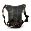 Waist Bags Real Leather Men Multifunction Design Casual Sling Shoulder Messenger Fashion Travel Belt Pack Drop Leg 2113g 230310