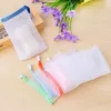 Exfoliator Borstel Mesh Soap Bag Saver Pouch Bar Soap Exfoliërende gaaszakken voor douchebubbelschuim Net Pocket Pe Nylon Natural Sisal -tassen