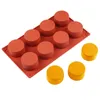 Silicone Mold Cake Pastry Baking Round Jelly Pudding Soap Form Ice Decoration Tool Disc Bread Biscuit Mould Baking Mold