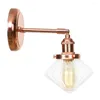 Lampes murales IWHD Style nordique Lampe en or rose à côté de la chambre Salle de bain Miroir Lumière Diamant Verre Rétro Lumières Luminaire Wandlamp LED