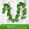 Fleurs décoratives 48 pcs Accueil Décoration Murale Soie Artificielle En Plastique Ivy Vigne Suspendus Guirlandes De Plantes Fournitures D'artisanat Pour Le Festival De Mariage De Noël