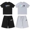 Survêtements pour hommes T-shirt Trapstar short à manches courtes ensemble d'impression Ensemble de vêtements de sport brodés pour femmes Trapstar hip-hop London street grands vêtements de sport