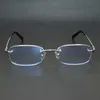 2024 Top designers Men's Luxury Designer Women's Sunglasses Metal Square Clear Frames Men Women Rimless Glasses Optical Frame Spectacles Eyeglasses Computer