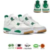 أحذية كرة السلة الأسمنت أبيض أعيد تصور UNC 4S SB Pine Green 6s أحذية رياضية رمادية بارد مع صندوق