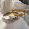 Armreif Trend Edelstahl Hartarmband Luxus Fischschuppen Pailletten Design Damen Freundin Geschenk Ästhetik Schmuck