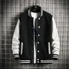 Men's Jackets Fashion SpringAutumn Unisex Patchwork baseball uniform Teenagers Preppy Style Rib Sleeve Short men's and women's jacket 230310