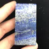 Decorative Figurines Lapis Lazuli Handmade Crystal Gem Hand Massage Rectangle Used To Decorate Natural Stone Healing