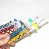 Mini Nektar Kit Glaspfeifenspitzen mit Titannagel 10mm 14mm Außengelenk Wasserbongs Wachs Bohrinseln