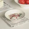 Miski czysty biały róg usta ramen krzyżowe proste ceramiczne zastawa stołowa sałatki