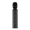 Microphones K6 sans fil Microphone karaokés lecteur enregistrement chant BT4.1 haut-parleur Portable pour Android téléphone intelligent PC