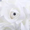 1PCS Ivory Nowa druhna Dekoracja ślubna Piana kwiaty róża bukiet ślubny biały satynowy romantyczny bukiet ślubny tani 282n
