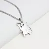 Pendant Necklaces Anime Chainsaw Dog Necklace Cartoon Animal Cute Puppy Charm 60cm Alloy Chain Clavicle Women Jewelry