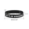 Let's Go Brandon Silicone Bracelet Party Favor favorve a pulseira de borracha EUA Presidente Presidente Principal Strap BB0311