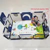 Baby Rail Safety Baby Playpen for Children Inomhus Multipla stilar Toddler Barrier Fence Kids Playground Toys Park med basketram 230310