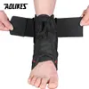 Ankle Support AOLIKES 1PCS Ankle Brace Support Sports Adjustable Lace Up Ankle Stabilizer Straps for Sprained Foot Compression Socks Sleeve 230311