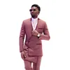 Handsome Tailored Men Wedding Tuxedos Designer Groom Party Prom Coat Long Jacket Formal Wear Outfit 2 Pieces