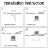 LED -verlichting Accessoires Spotlight Bracket Ronde vierkant GU10 MR16 HALOGEN LIMB Fitting frame verzonken Gu10 Boll -armatuur Huisvesting Huishouden Bollen Crestech