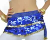 Scen Wear Colorful Sequin Belly Dance Hips Scarf 220 Gold Coin Hip