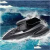 Electric/Rc Boats Gps 500M Remote Control Rc Fishing Bait Boat Cruise 2Kg Loading 1 Hoppers Nesting With Fish Finder Toys Drop Deliv Dhl1N