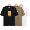 Designer Fashion Men's T-Shirts Loose Oversized Shirts Label Applique Sticker T-Shirt 2023 Spring Summer Casual Mens Womens Couples T Shirt Pure Cotton Thick Tops T