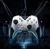 Controladores de juego Thunderobot G60 Silver Armor Bluetooth GamePad 2.4G Wireless 3 Mode Vibration Many Controller con luz de atmósfera RGB