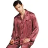 Slaapkleding voor heren Mens Silk Satin Pyjamas Pyjama Pajamas PJS Sleepwear Set Loungewear U.S.M L XL XXL 3XL 4XL 230311