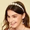 Moda Fashion Pearls Fulls Hair Bands elegante cão de cabeça doce com borla