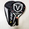 Tennis Rackets High Quality Padel Racket Series Palas 3 Layer Carbon Fiber Board Paddle EVA Face Tennis Beach Racquet Bag Vairo 9.1 360g 230311