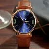 Orologi da polso YAZOLE Casual Blu-ray Orologio da polso in metallo Moda Donna Uomo Orologi Pelle marrone Orologio femminile Regalo di festa Hodinky Montre Homme