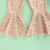 Zestawy odzieży 2PCS Summer Infant Suit 2023 Modna dziewczynki Piękne bawełniane koronkowe koronkowe górne kwiatowe nadruk Flash
