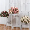Fiori decorativi Palla di fiori artificiali Matrimonio Strada principale Decorazione Romantica rosa Disposizione floreale Vetrina Decor T Stage