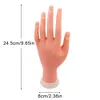 Espositore per esercitazione delle unghie Modello di mano per esercitazione delle unghie Flessibile mobile in silicone Prostetico Mani finte morbide per l'addestramento delle unghie Modello di visualizzazione Strumento per manicure 230310