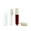 Storage Bottles Empty 3ml Lipgloss Tubes Pink Transparent Liptint Bottle Lip Gloss Containers Packaging Cosmetic Wand 30pcs