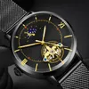 Wristwatches Automatic Mechanical Watch Men Wrist Arc Hollow Luminous Business Fashion Many Styles To Choose