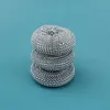 Kitchen Dish Cleaning Brushes Short Handle Pot Washing Brush Steel Cleaning Ball For Kitchen Accessories