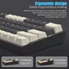 N K606 USB Mini Mechanical Gaming Keyboard Brown Switch 61 Klawisze Pracownikowe korespondencje kablowe do podróży