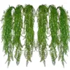 Dekorative Blumen künstliche Pflanzenvine Simulation Blume Grüne Efeu Blatt Außenwandanhänger für Home Party Hochzeitsdekoration