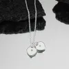 S925 Argent Amour Double Coeur Rose Designer Pendentif Collier pour Femmes Filles Croix Lien Chaîne Ras Du Cou Beaux Colliers Mignons Joli Cadeau De Bijoux