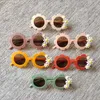 Crianças modernas Ciclismo Óculos de sol Crianças Tamanho da moda Flor Round Flor Eyewear com flores fofas