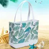 Storage Bags Beach Waterproof Bag Tote EVA Cabbage Basket Pet With Holes Shopping Shower Floral Print