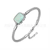 Armband ädla Lucky Opal Stone Disc Fantasi Gradient Mogen Women's Girl Gift Cowhide Rope Armband