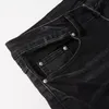 2023 Tracksuits Men Black 2PCS Pants مجموعات بانك سحاب سحاب سحاب وملابس جينز ممزق الجينز الشارع العصري