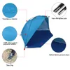 Tält och skydd Tomshoo Outdoor Beach Tält Sunshine Shelter 2 Person Robust 170t Polyester Sunshade Tält för fiske camping Vandring Picknickpark 230311