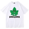 DSQ2 herr-t-shirts Original Design DSQ2 LOGO Summer Cartoon Collarless Short Sleeve Letter Loose Civersatile Top DSQ Black White DSQ610