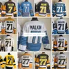 1967-1999 Movie Retro CCM Hockey Jersey Embroidery 71 EvgeniMalkin 77 PaulCoffey 7 JoeMullen Vintage Jerseys White Black Yellow Blue