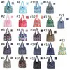 Large Foldable Shopping Bag Polyester Printted Reusable ECO Friendly Shoulder Bag Folding Pouch Storage Bags RRA