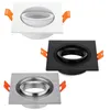 Support MR16 à 3 têtes en argent brossé GU10 Support d'accessoires d'éclairage LED Spot Light Cup Face Ring Lampes de lucarne encastrées traditionnelles Shell usastar