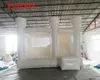 Durable PVC Commercial Inflatable White Bounce Castle With Slide Combo Jumping House Tent bouncy castle jumper included Air Blower For Outdoor Fun